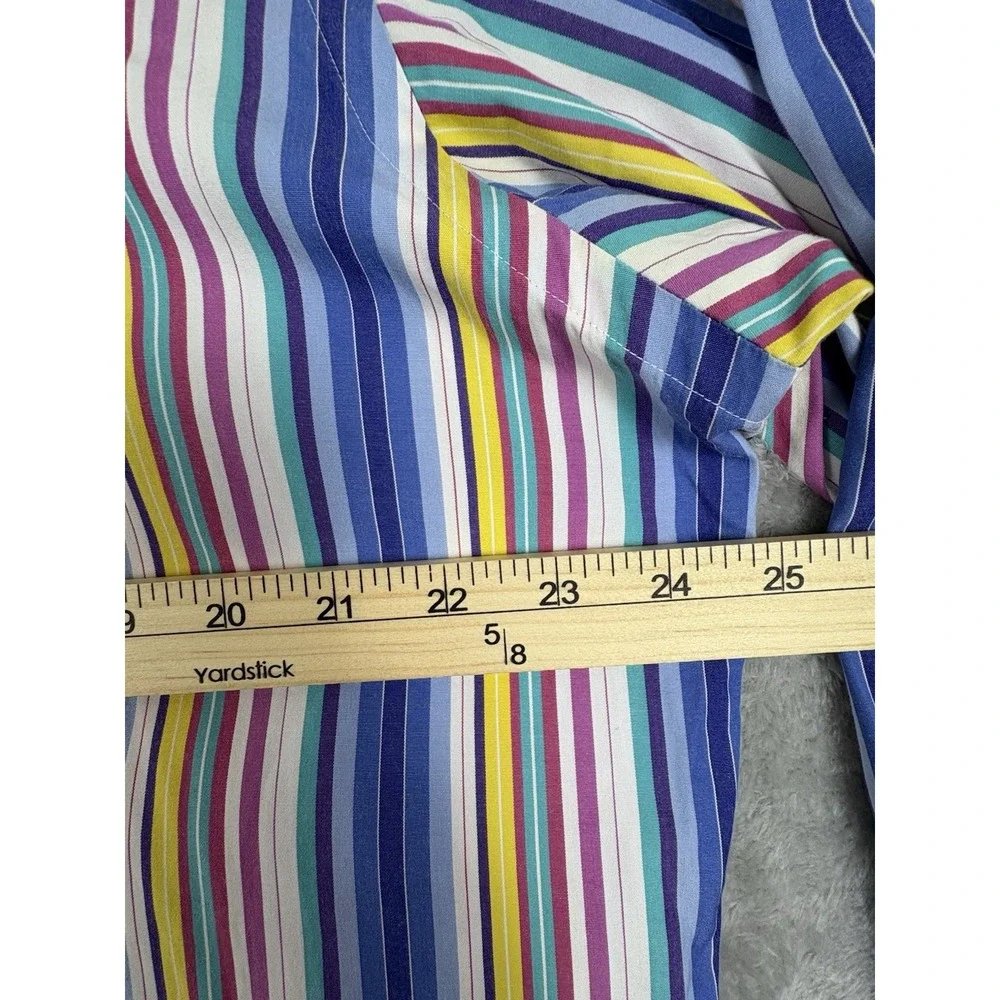 Polo Ralph Lauren Shirt Mens Large Striped Colorful‎ Long Sleeve Button Down